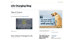 Desktop Screenshot of lifechangingblog.com